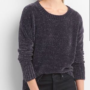 GAP Navy Blue Super Soft Chenile Long Sleeved Sweater